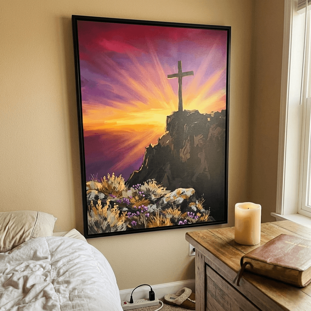 Michael S.'s home featuring Jesus Embrace Canvas Wall Art